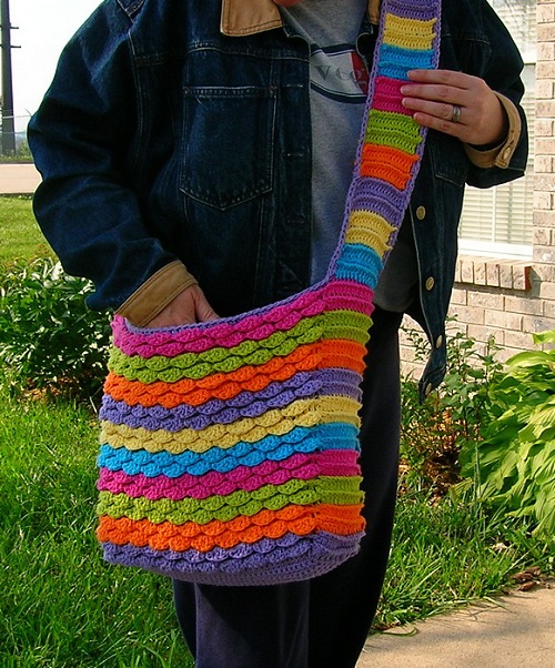 Crochet Messenger Bag Free Patterns 4