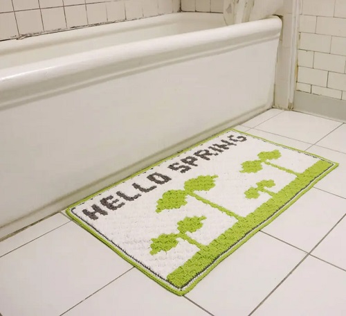 HELLO SPRING BATH MAT