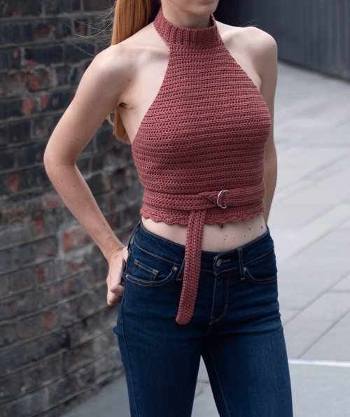 Halter Neck Crochet Top Pattern