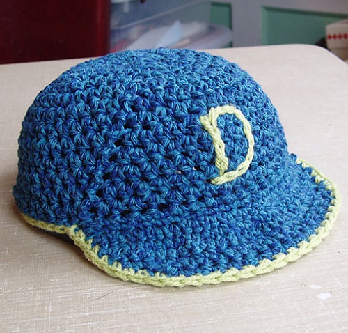 Crochet Baby Baseball Cap Free Pattern