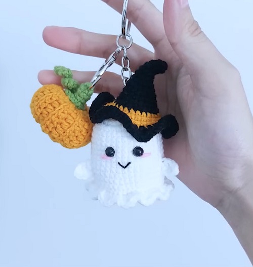 Halloween Ghost and Mini Pumpkin