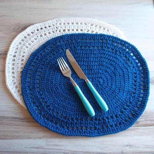Crochet Oval Placemats