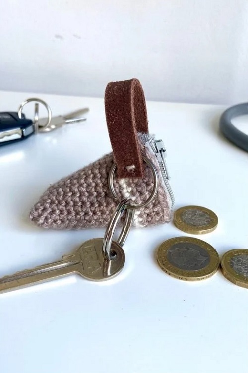 DIY Coin Purse with a Crochet Twist