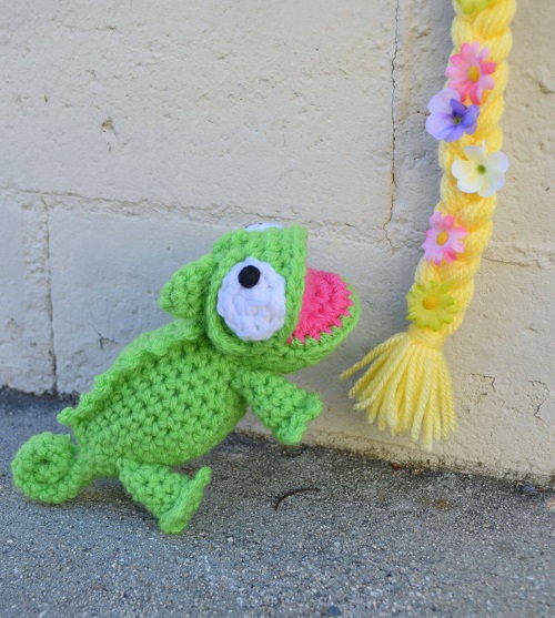Chameleon Pascal Amigurumi.