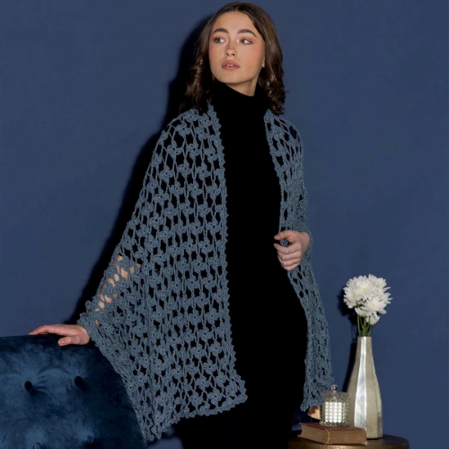 Crochet Floral Summer Shawl Wrap