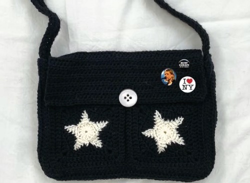 DIY Messenger Star Crochet Bag
