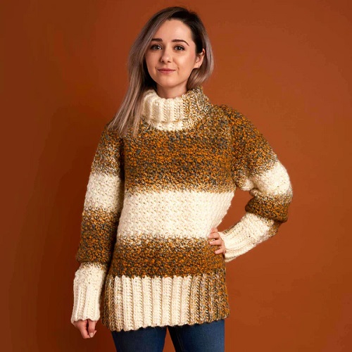 Crochet Long Sleeve Sweater Patterns 3