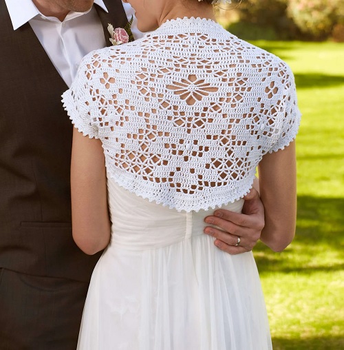 Lydia's Crochet Bridal Shrug