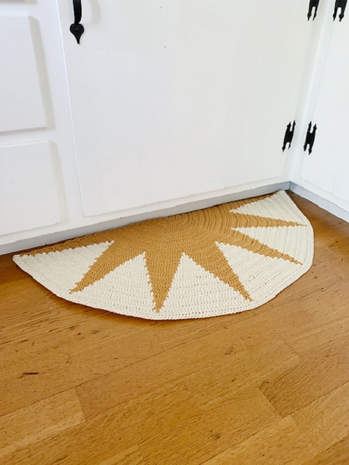 Half Circle Rug Free Crochet Patterns 3
