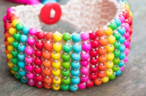 Crochet Bead Bracelet Patterns 4