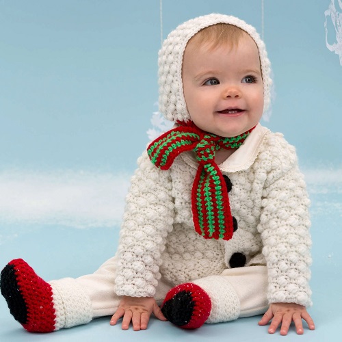 Free Crochet Snowman Baby Booties