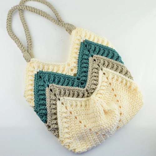 Cute and Easy Crochet Tulip Bag 3