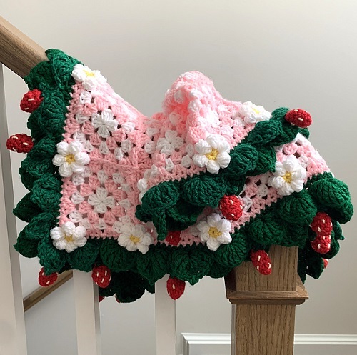 Strawberry Summer Blanket Crochet Patterns 1
