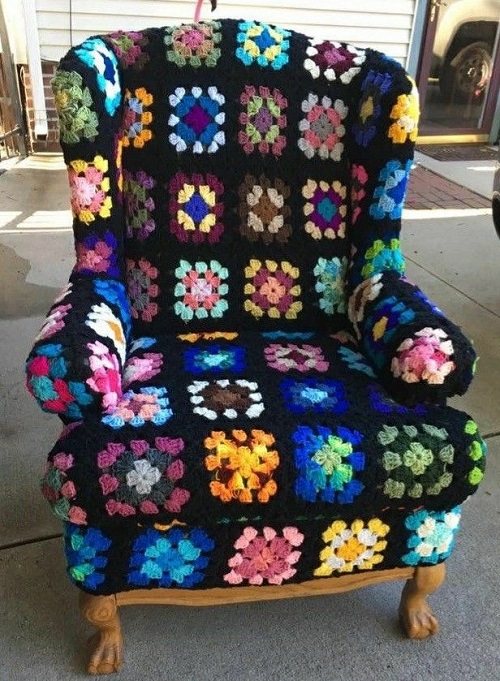 New Crochet Chair Cover 3