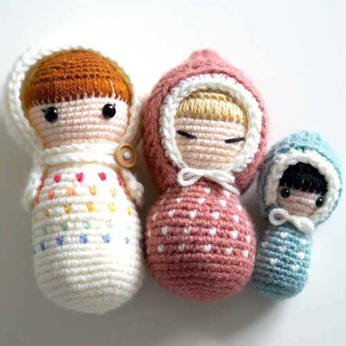 Crochet Swaddled Toys Free Patterns