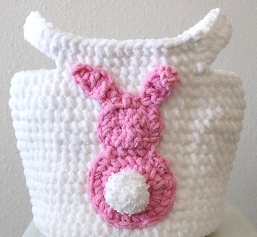 crochet easter basket 6