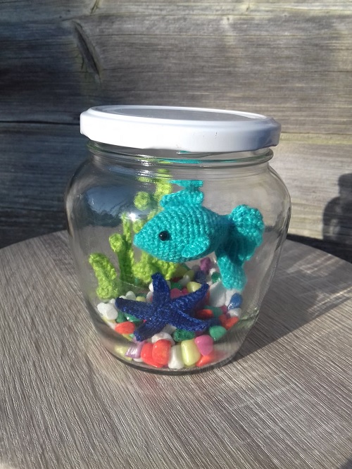 Small Aquarium With Starfish‚ crochet pattern