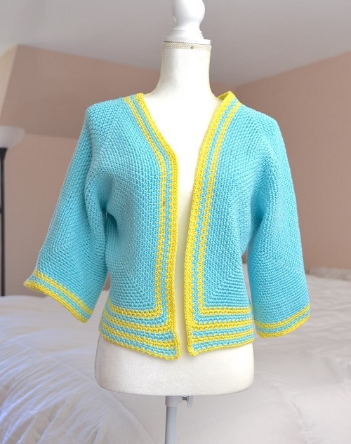 Gabriela Crochet Hexagon Cardigan