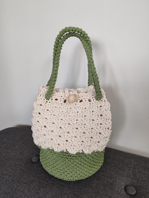 Crochet Dew Drop Bag with Adjustable Strap