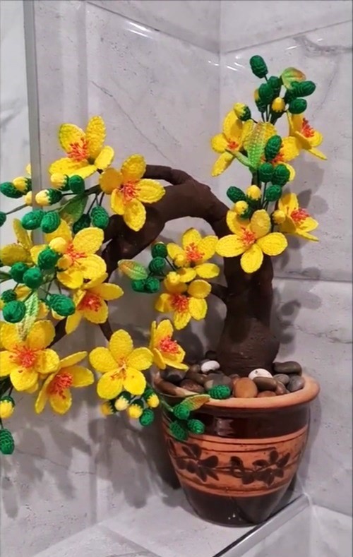 DIY Crochet Bonsai Tree Patterns Ideas 2