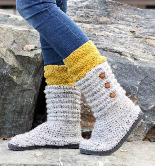 Free Winter Shoe Crochet Patterns 2