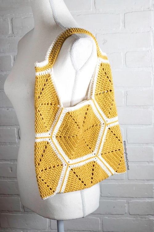 Crochet Hexagon Bag Free Patterns 3