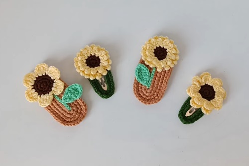 Crochet Hairclips Free Patterns 3