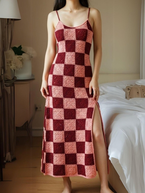 Handmade Granny Square Dress