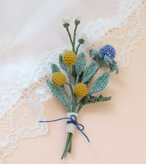 Free Crochet Flower Bouquet Patterns 11