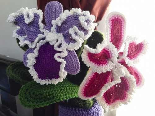 Beautiful Crochet Orchid Patterns 2