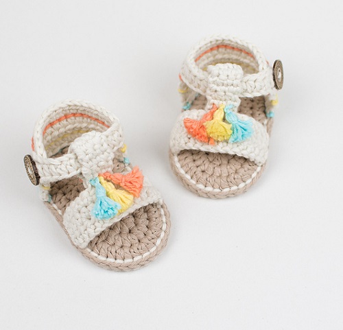 Easy and Cute Crochet Baby Sandals