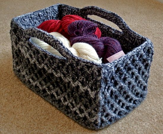 DIY Crochet Basket 8