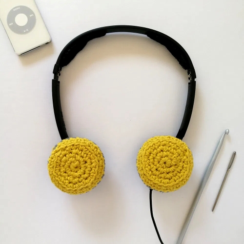 Crochet Round Headphone Cover