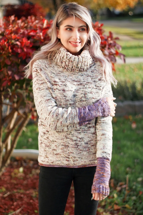 Crochet Sterling Turtleneck Sweater Pattern