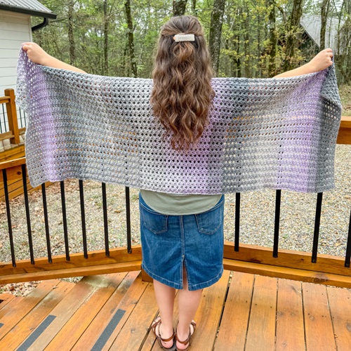 Crochet Rectangle Shawl Free Patterns 6