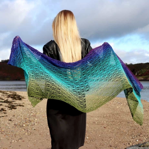 Free Crochet Lace Rectangle Shawl Pattern
