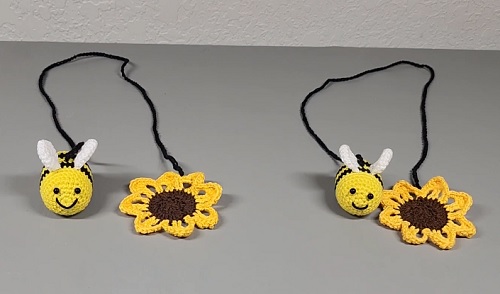 Beautiful Free Crochet Car Hanging 2