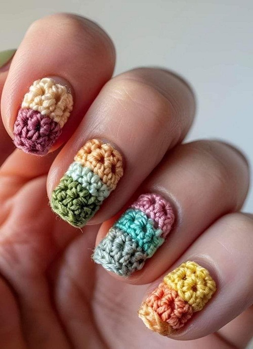 Easy and Cute Crochet False Nails 2