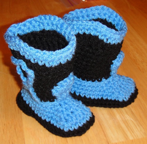Crochet Baby Cowboy Boots 3
