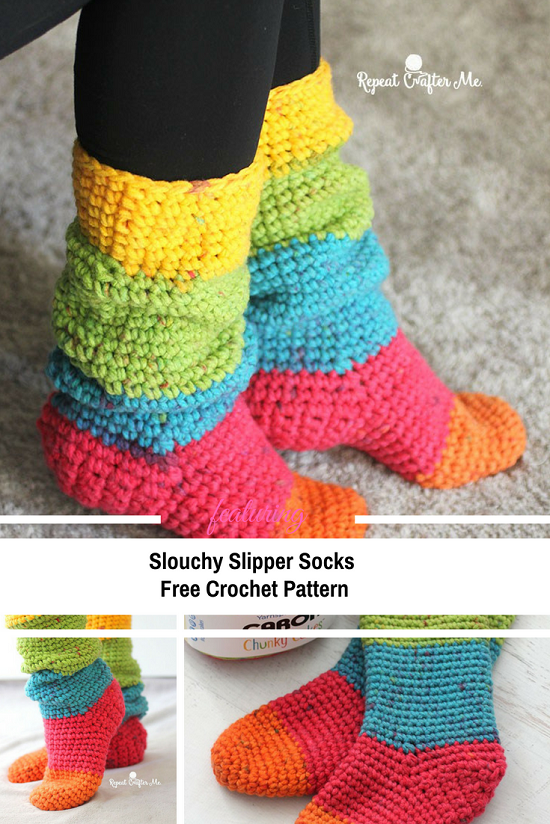 DIY Crochet Socks 17