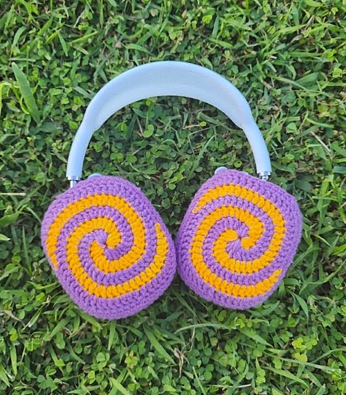 Spiral Airpods Max Case Crochet