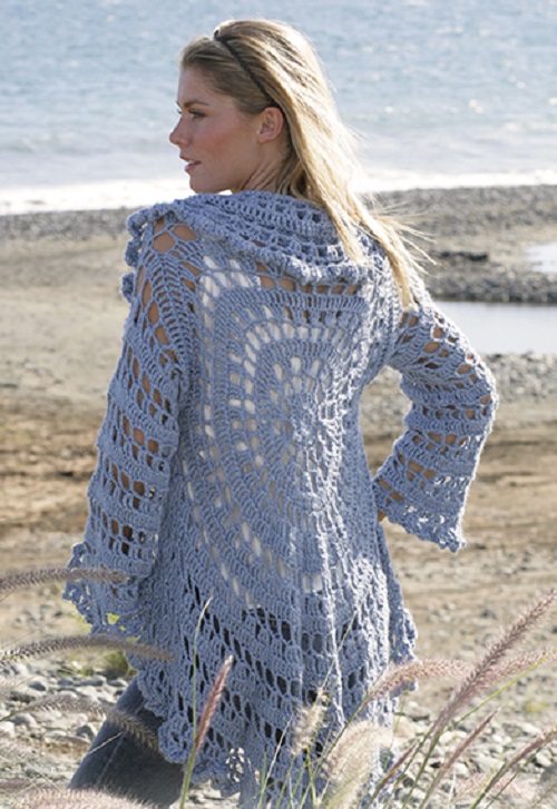 Free Crochet Circular Vest Patterns 22