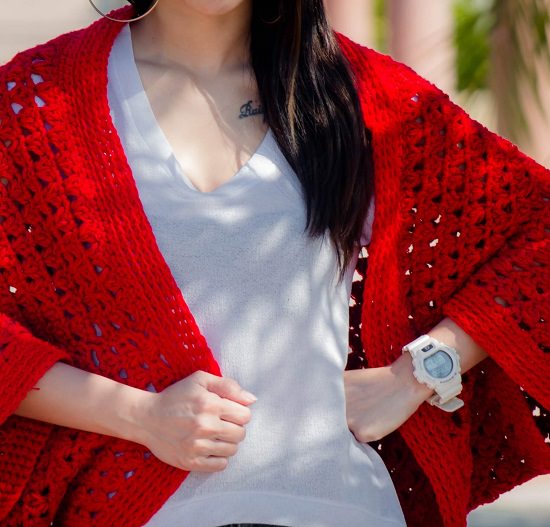 DIY Crochet Shrug 13