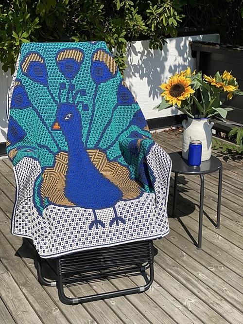 Astrid's Peacock blanket