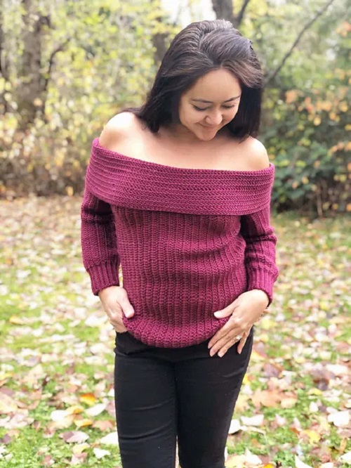 HugMe Off Shoulder Sweater