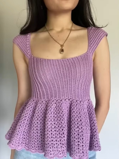 Crochet Babydoll Top Free Patterns 1