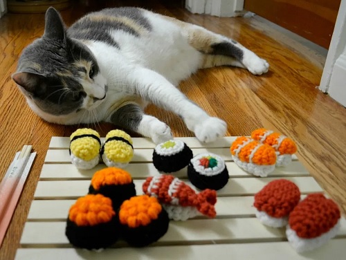 Sushi Amigurumi Food Set