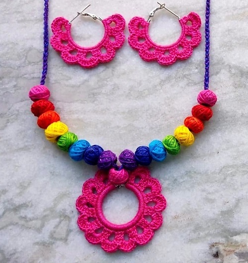 Free Crochet Beaded Necklace Patterns 6