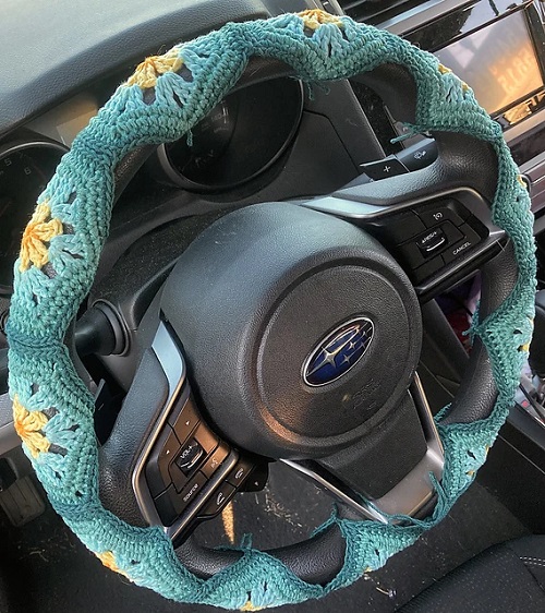 Easy and Cute Crochet Steering Wheel Cover Pattern 2