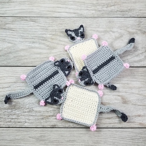 Sassy the Sugar Glider Coasters